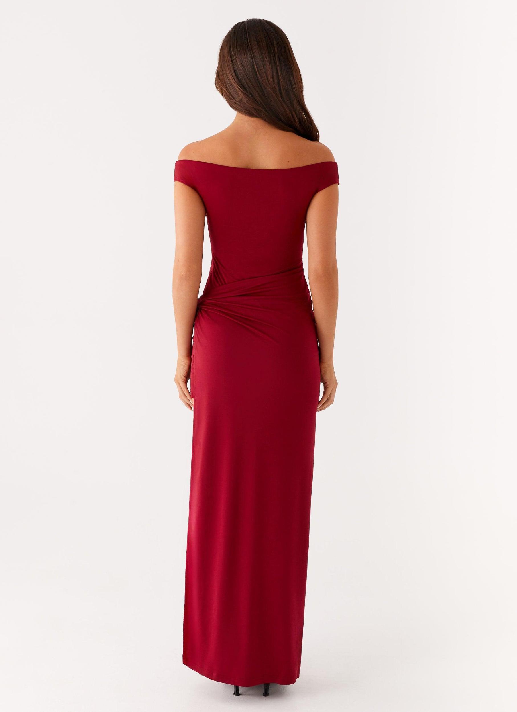 Amerie Maxi Dress - Maroon Product Image
