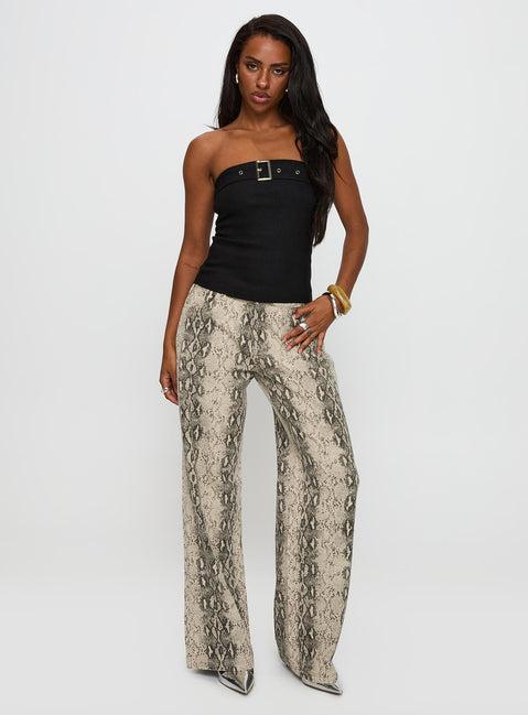 Serpentina Low Rise Straight Leg Jeans Snake Product Image