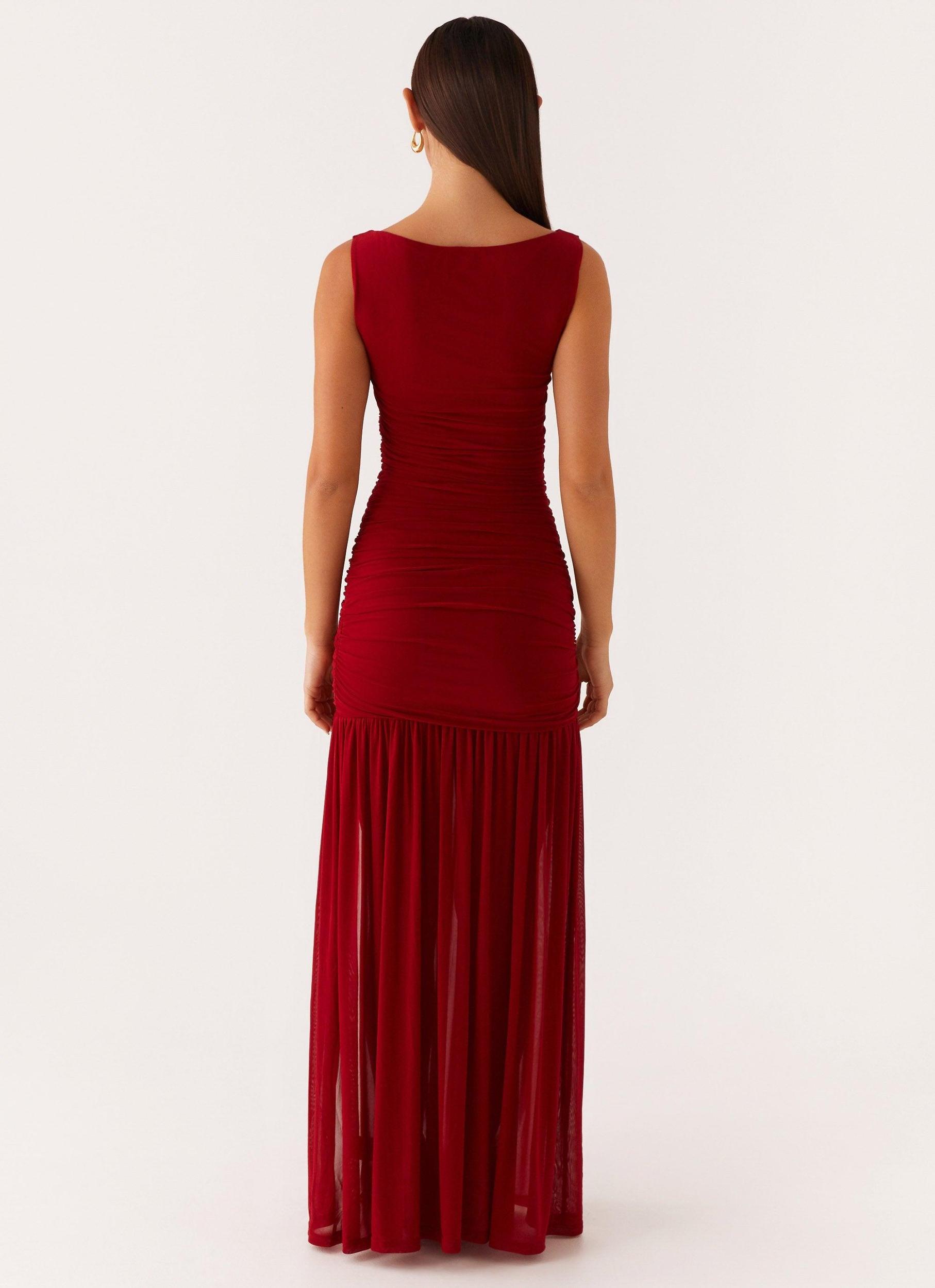 Manon Maxi Dress - Red Product Image