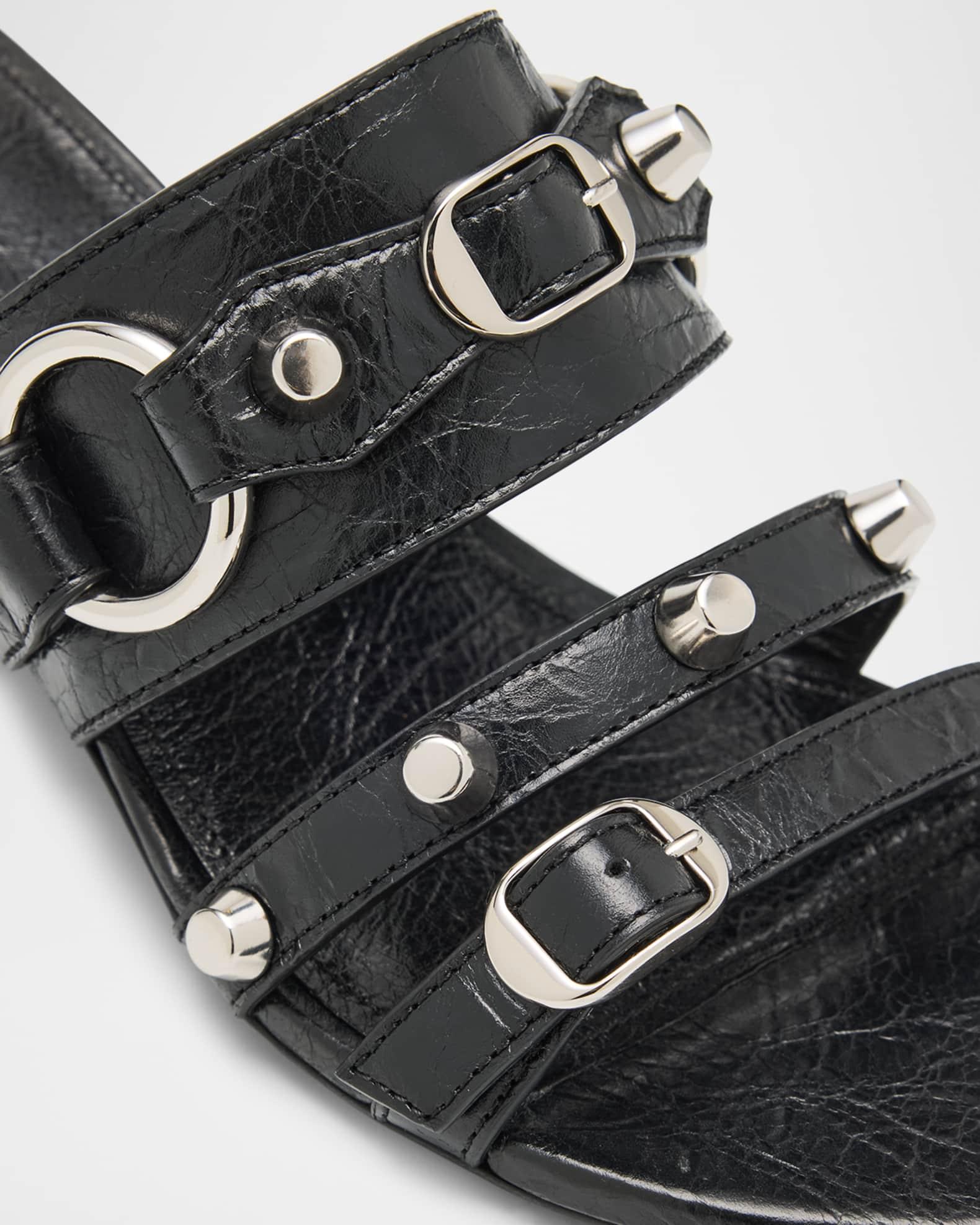 City Leather Block-Heel Sandals Product Image