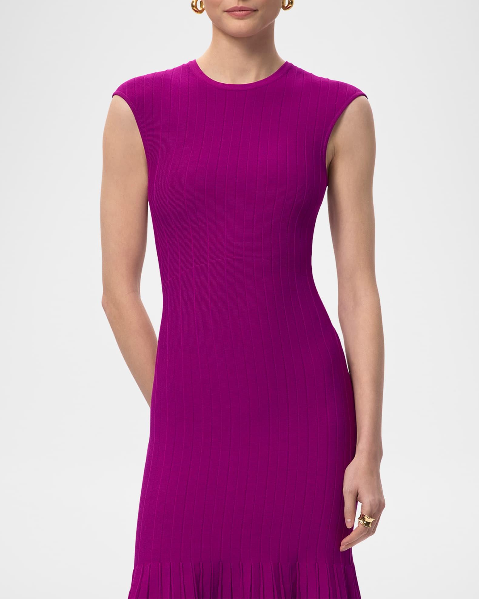 The Bridget Sleeveless Pleated-Hem Mini Dress Product Image