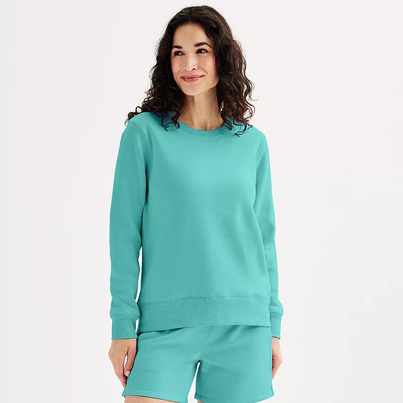 Womens Tek Gear Ultrasoft Fleece Crewneck Sweatshirt Product Image