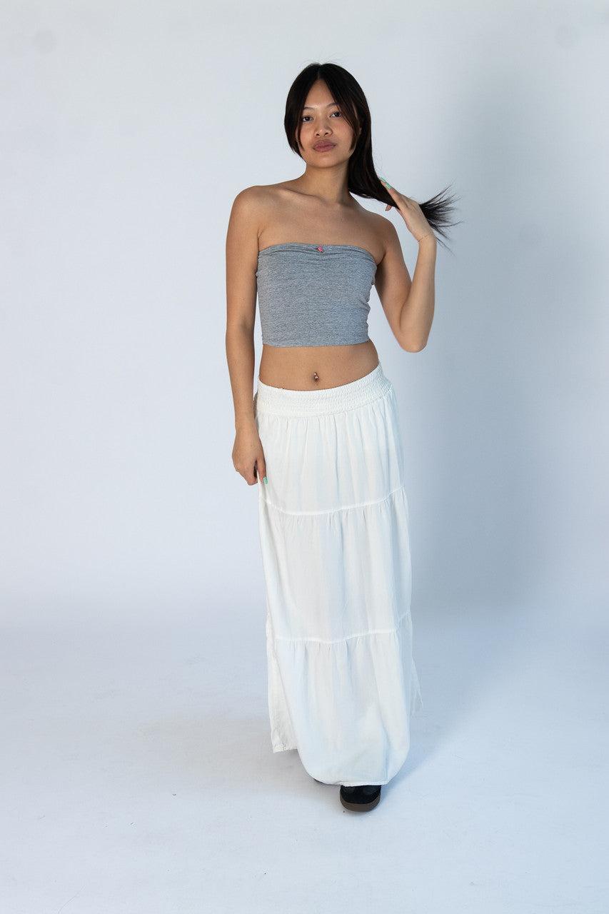 Smocked Waist Tiered Maxi Skirt Product Image