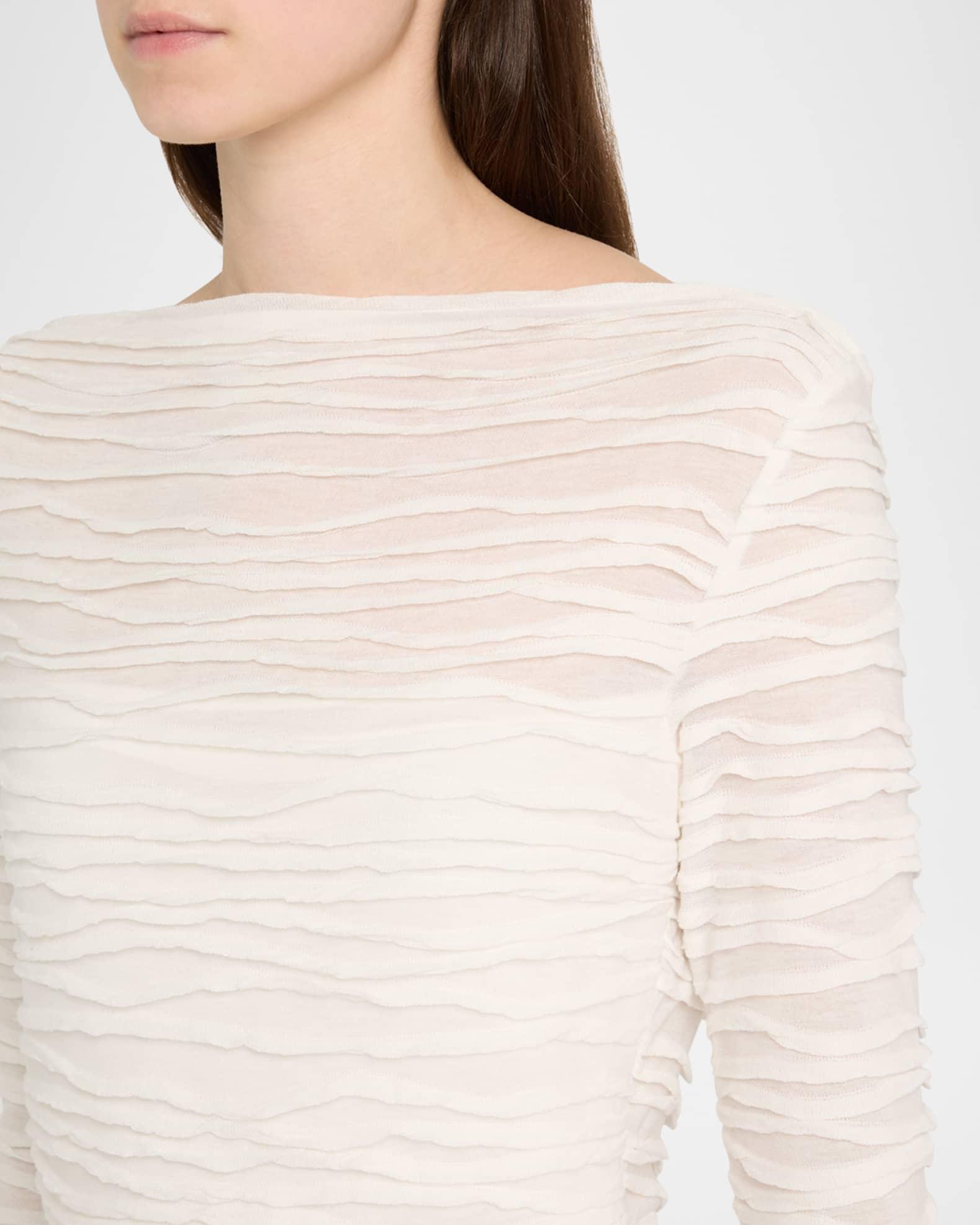 Paloma Long-Sleeve Textured Top  Product Image