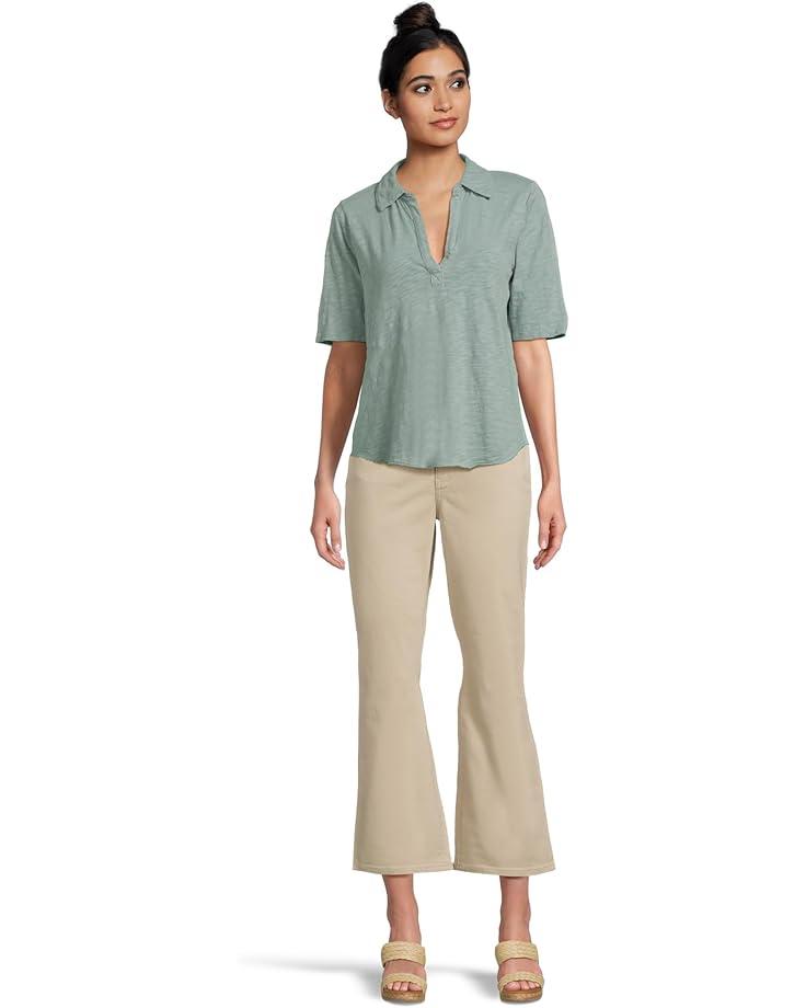 Slim Bootcut Ankle Jeans in Optic White Product Image