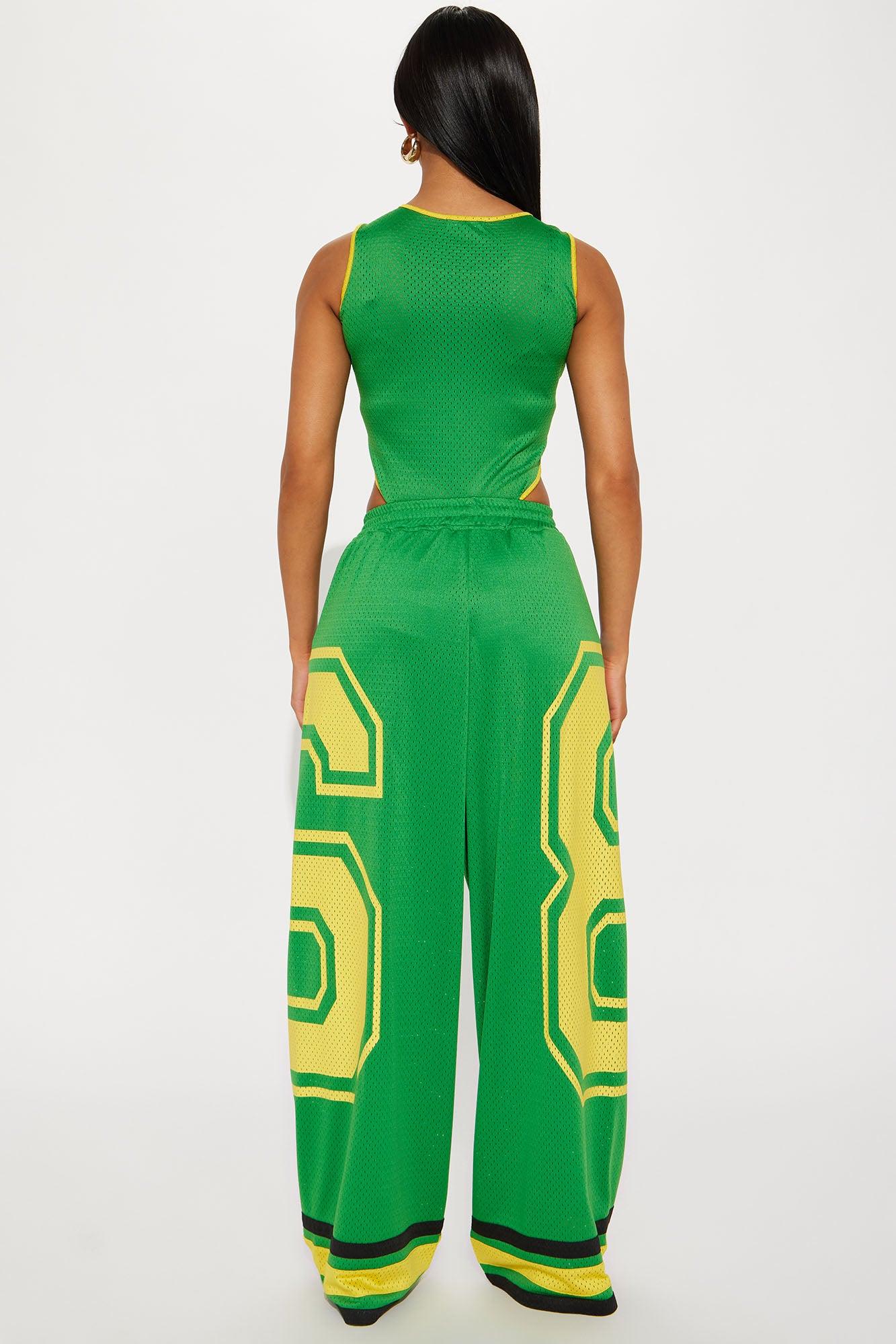 Play To Win Pant Set - Green/combo Product Image