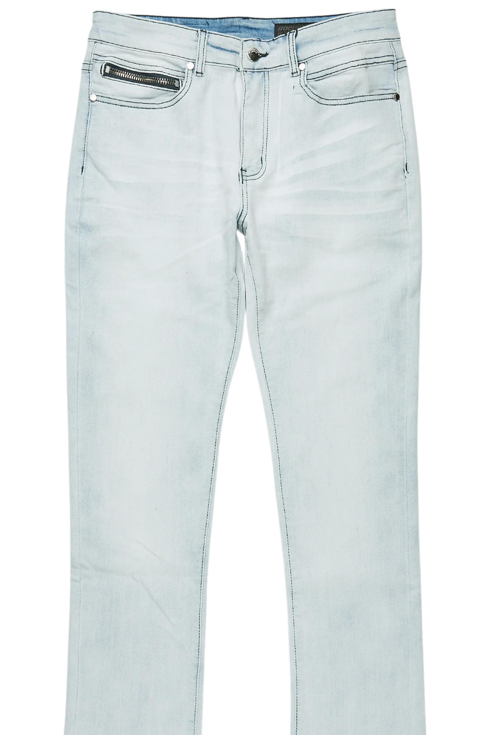Dag Blue Stacked Flare Jean Male Product Image