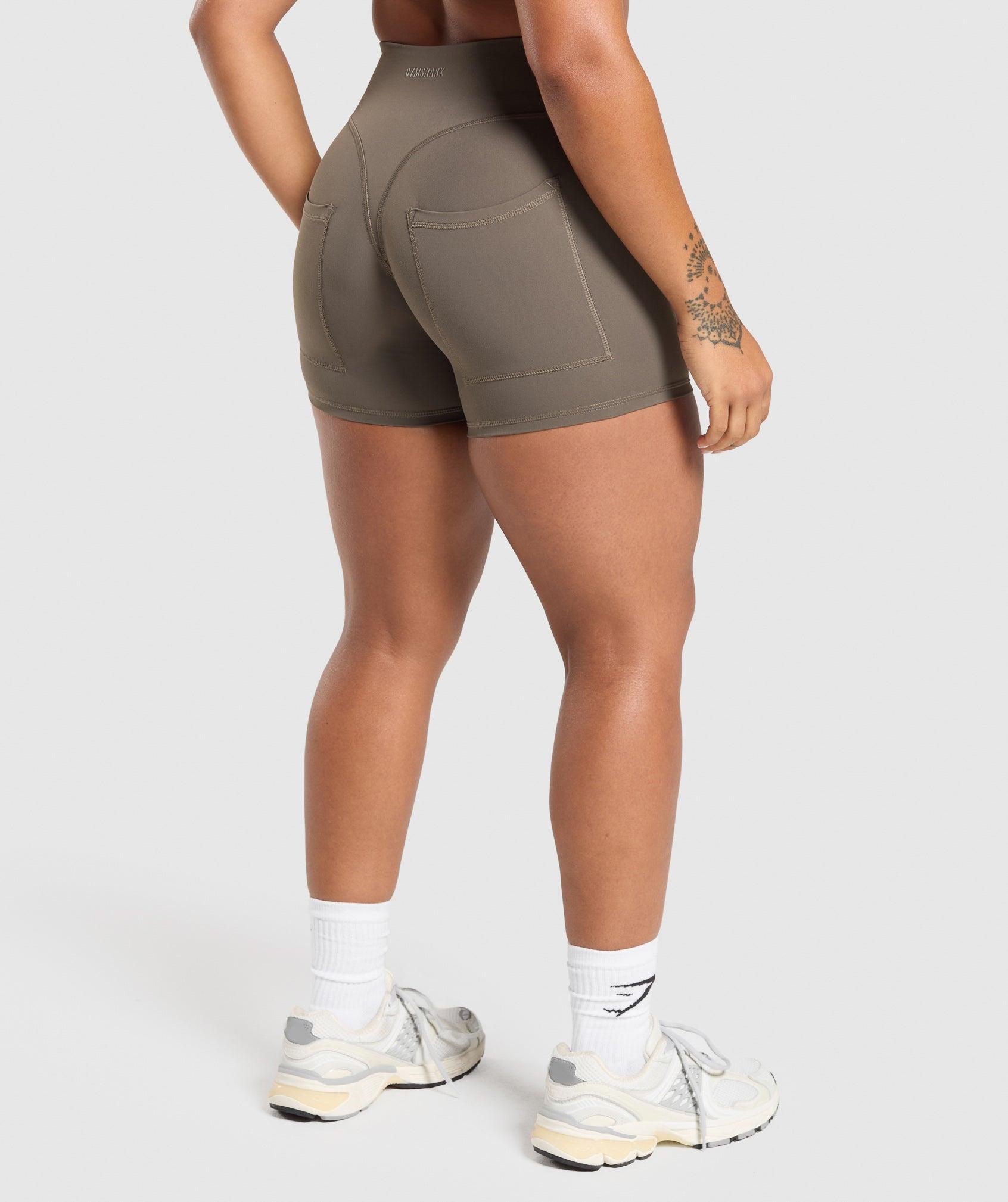 Gymshark Superset Pocket Shorts - Camo Brown Female Product Image