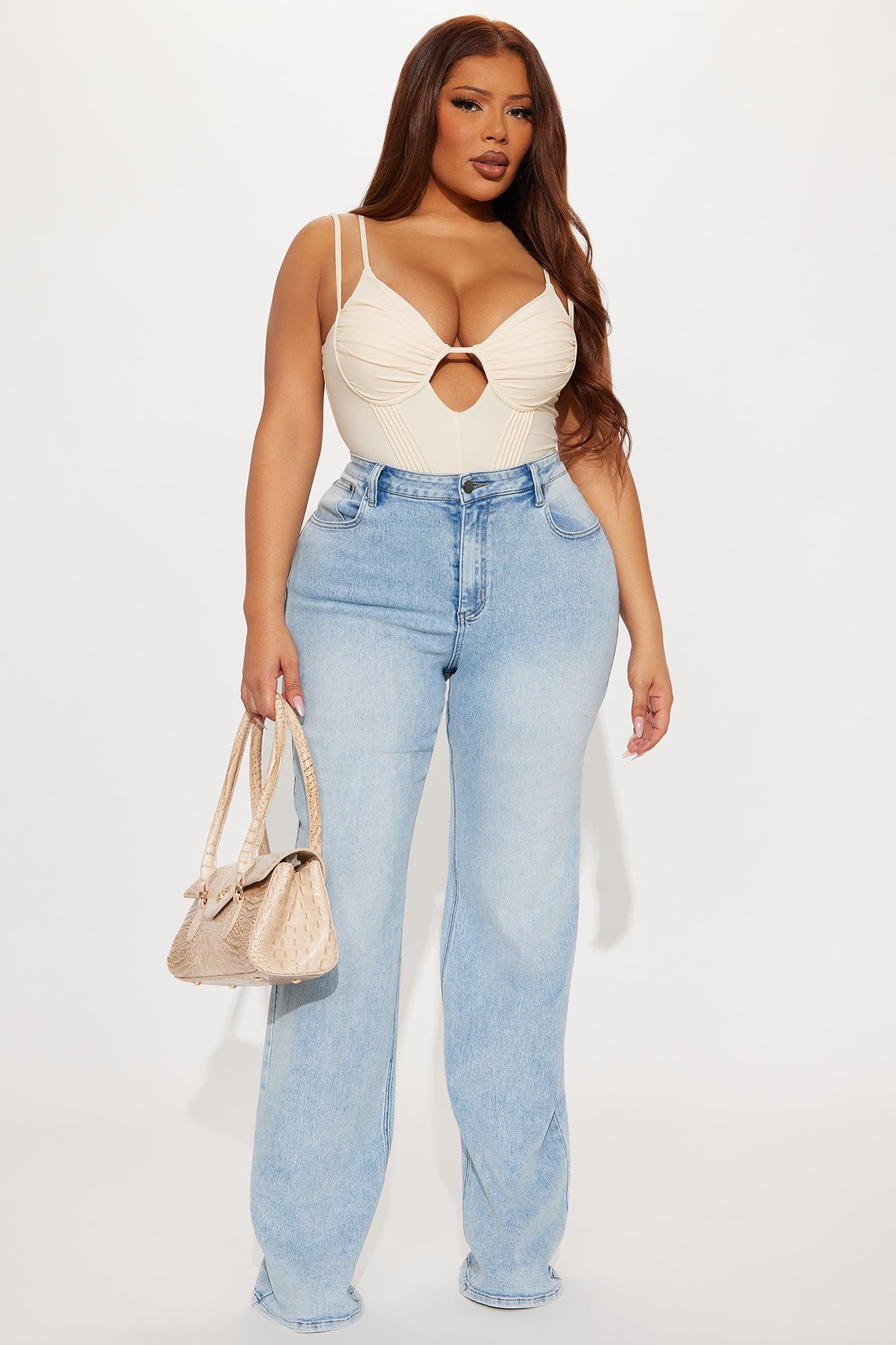 Signature Class Corset Bodysuit - Cream Female Product Image