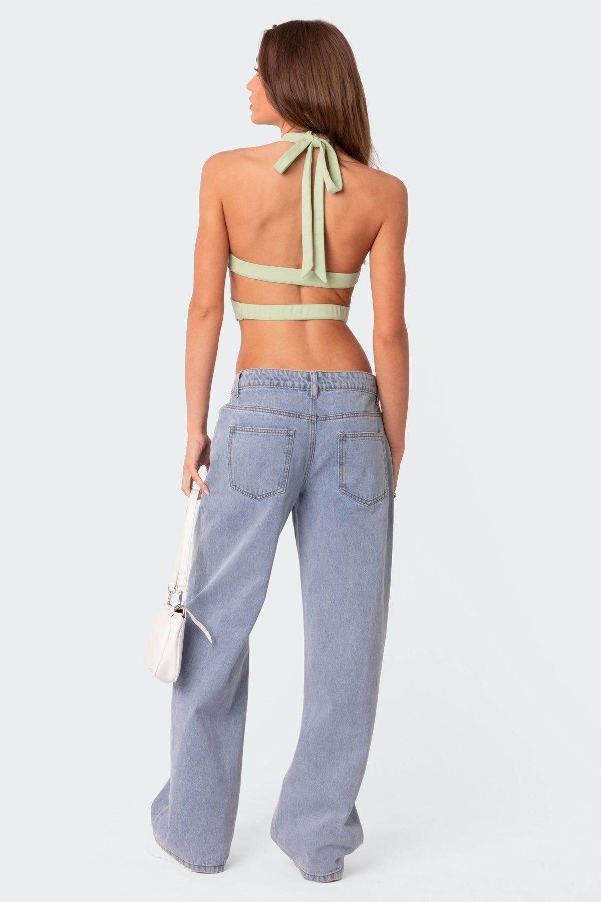 Cady Tie Front Cut Out Top Product Image