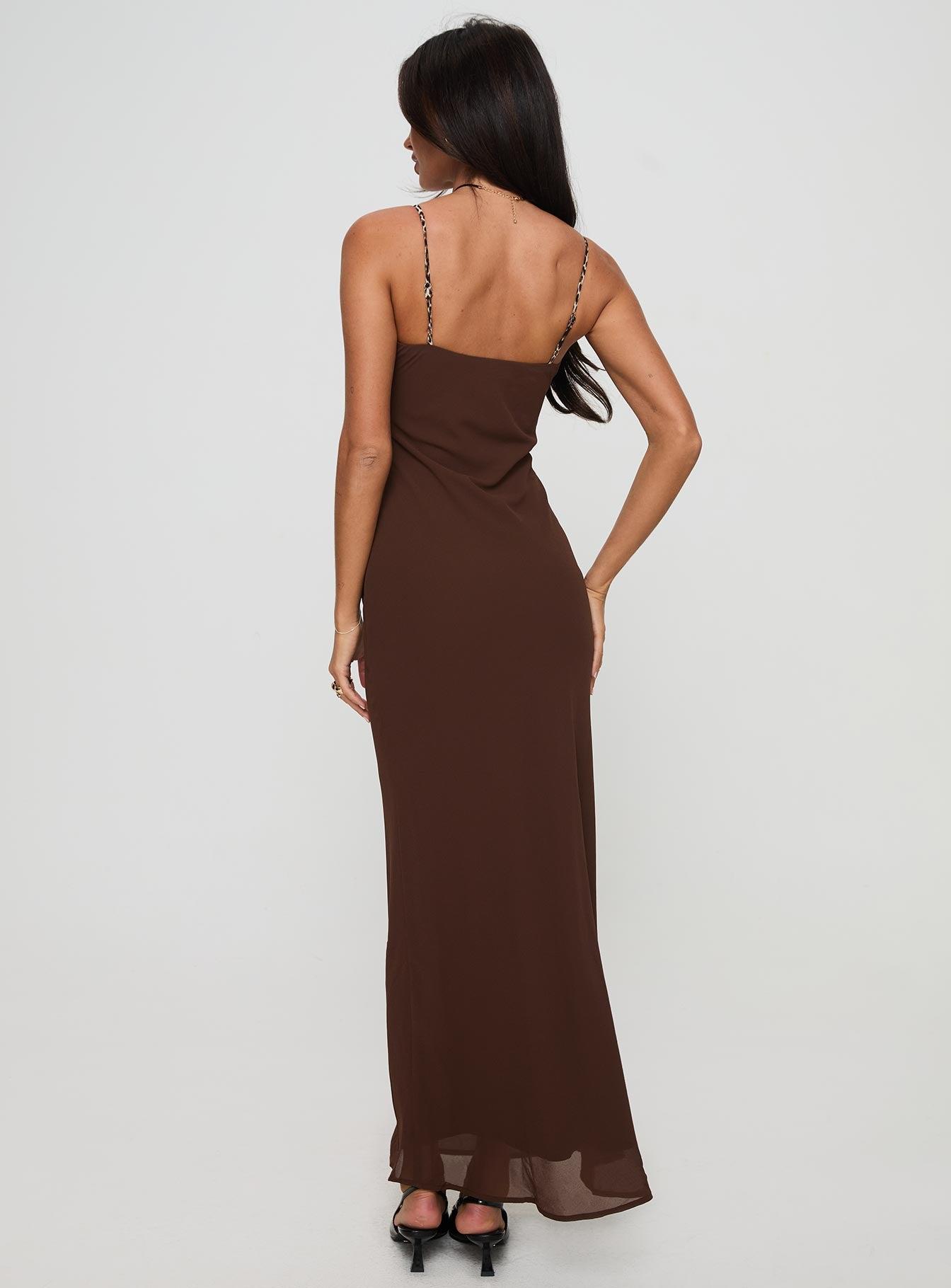 Moorey Maxi Dress Brown Product Image