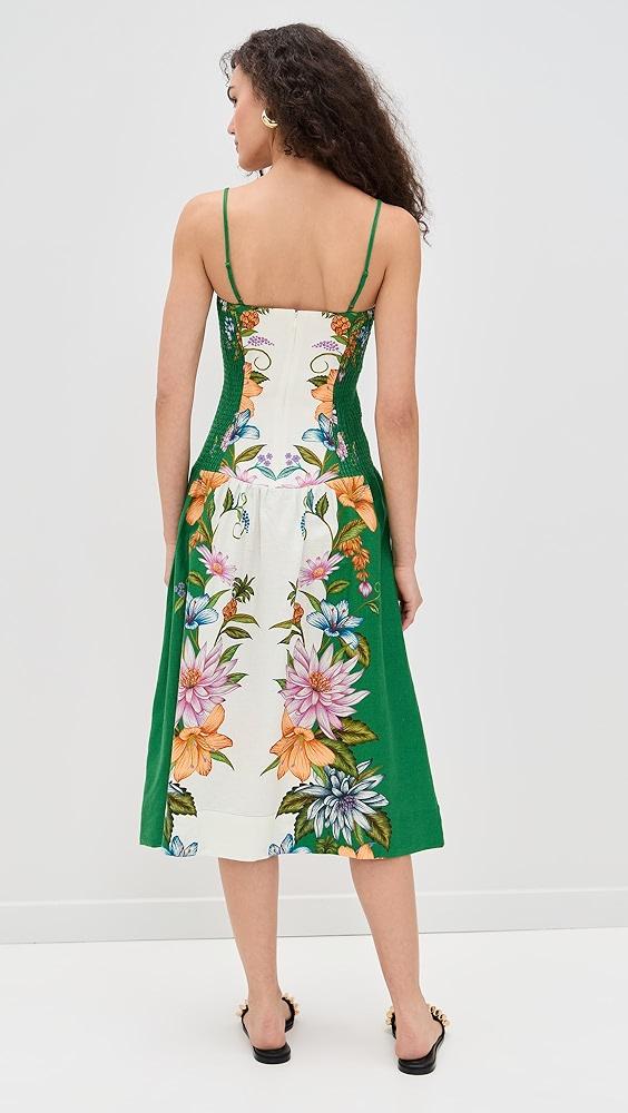 FARM Rio Sweet Bloom Dreamscape Off-White Midi Dress | Shopbop Product Image