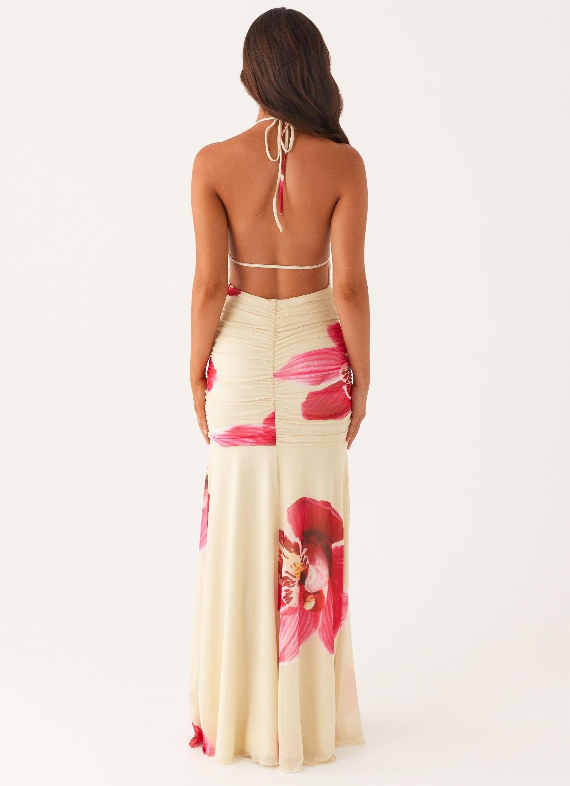 Hollywood Maxi Dress - Orchid Yellow Product Image