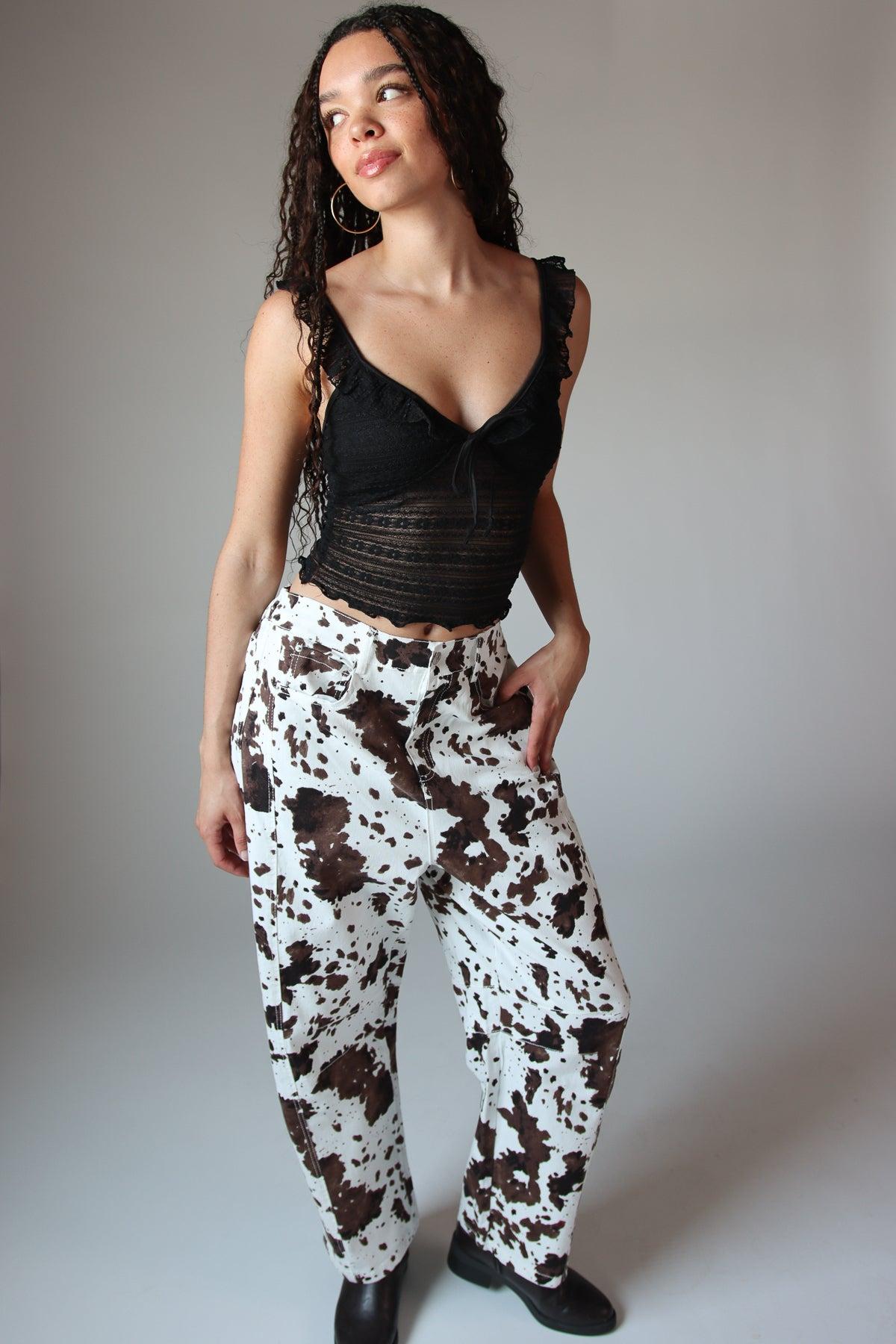 Ruffle Lace Tie Front Tank Top Product Image