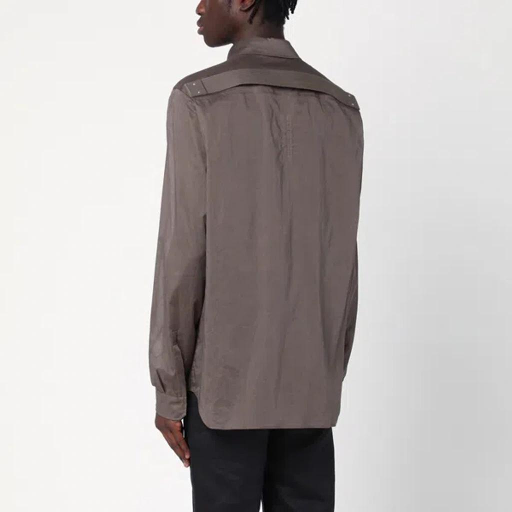RICK OWENS Fogpoket Dove Grey Shirt Jackets Grey In Gray Product Image