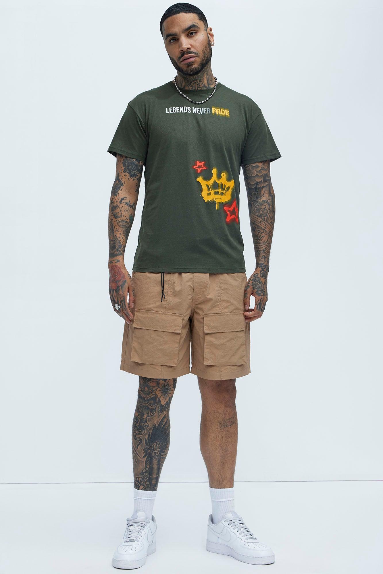 Legends Never Fade Short Sleeve Tee - Dark Olive Product Image