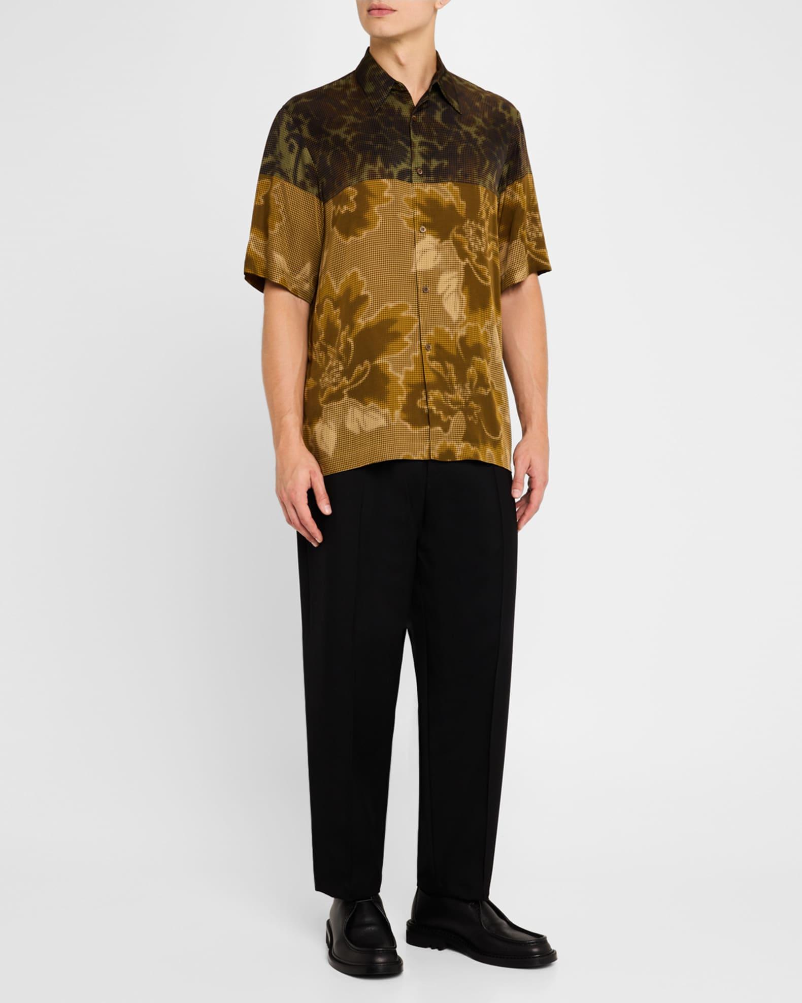 Men's QU110 Grained Leather Derby Shoes Product Image