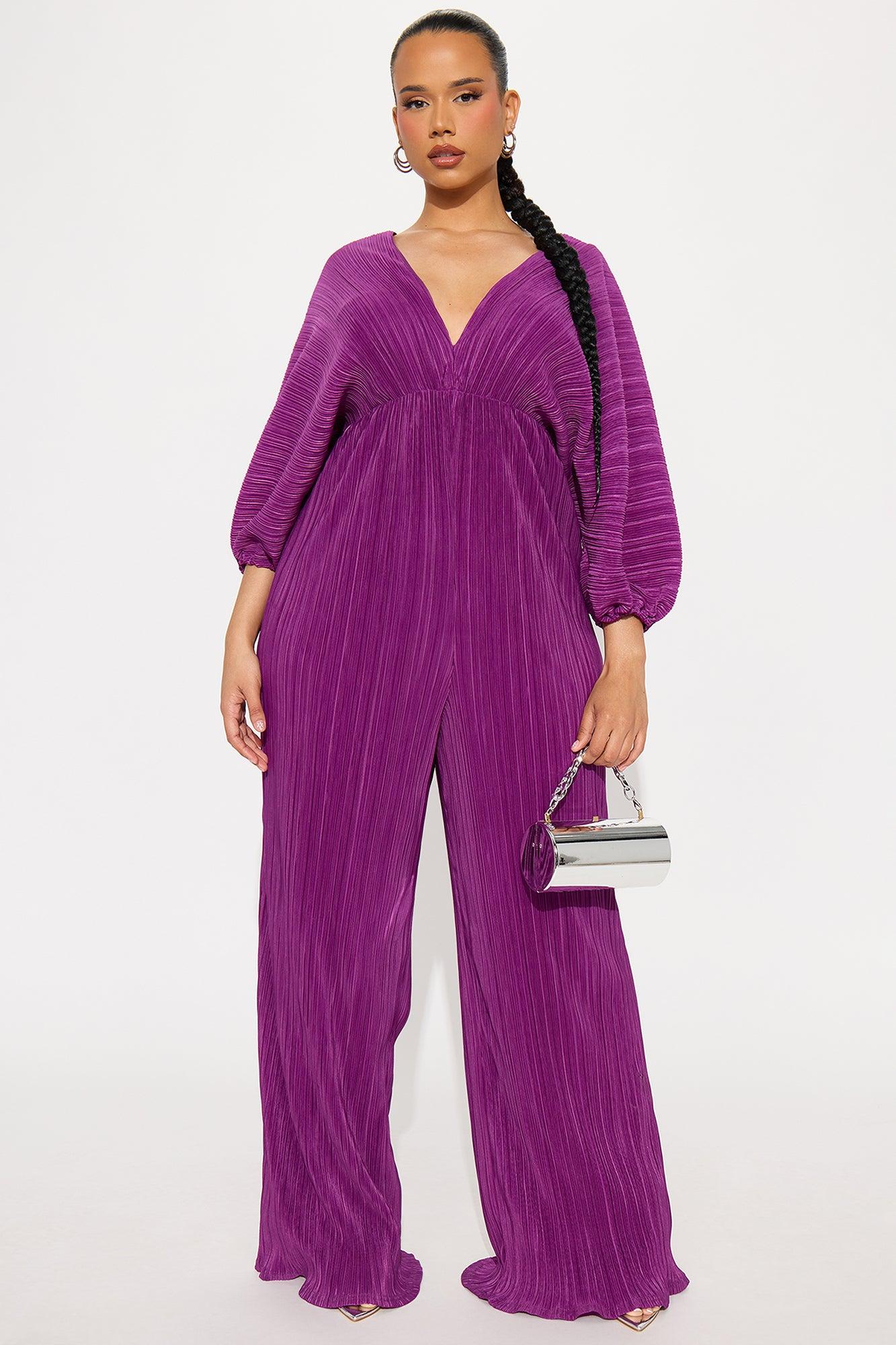 After Hours Jumpsuit - Purple Product Image