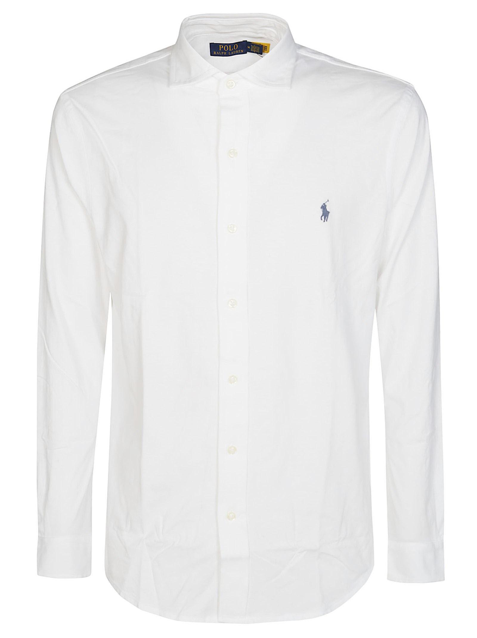 POLO RALPH LAUREN Long Sleeve Sport Shirt Clothing In White Product Image
