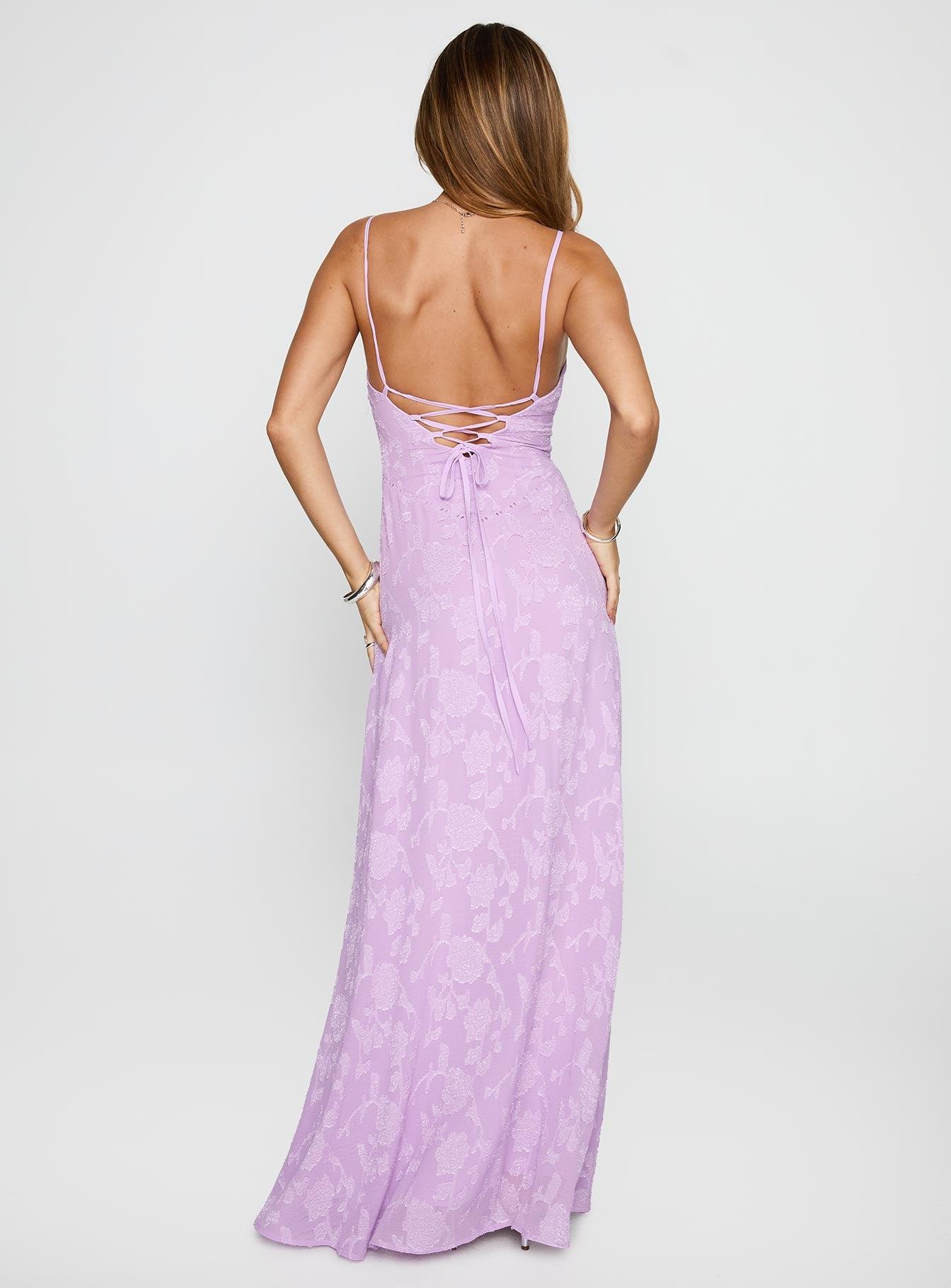 South Of France Maxi Dress Lilac Product Image