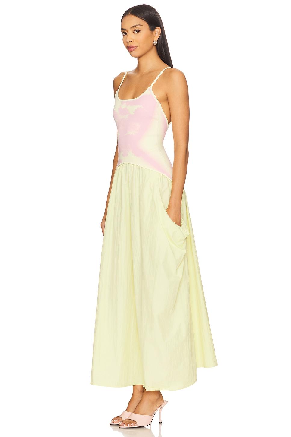 Ivy Mixed Media Maxi Dress PH5 Product Image