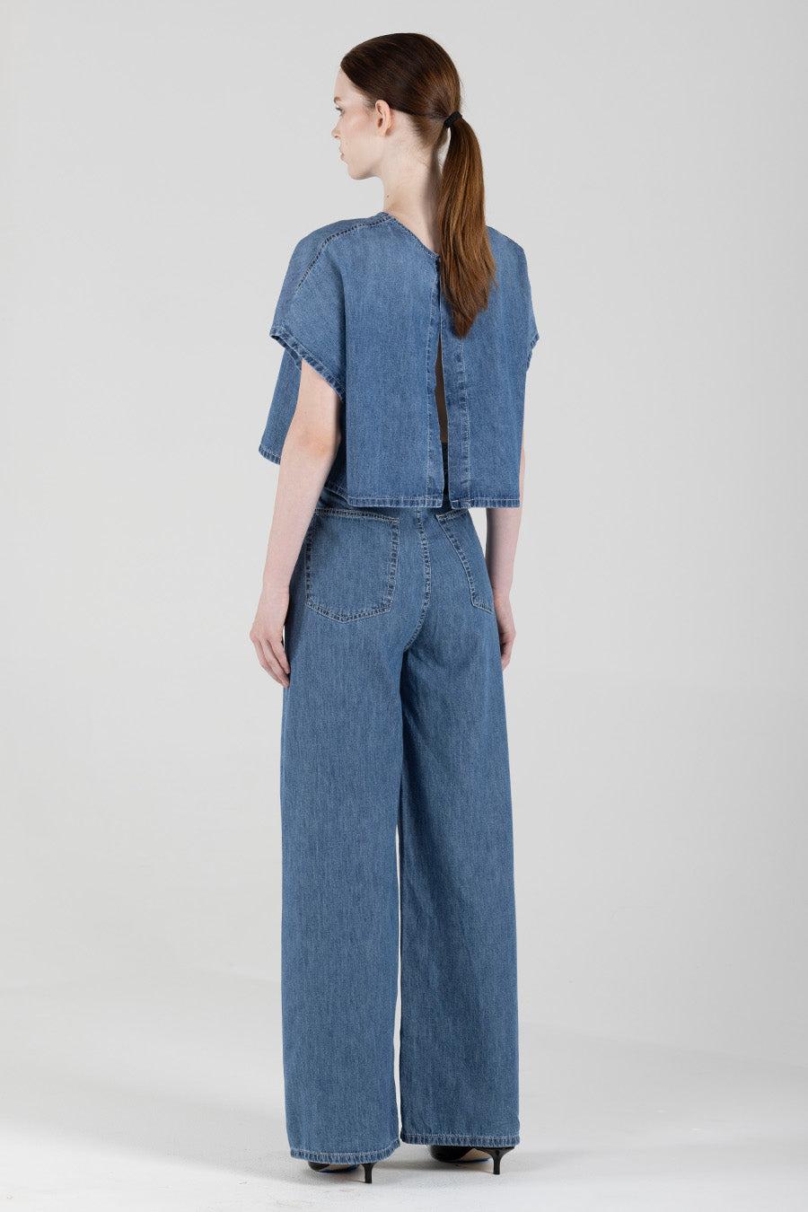 Aire Denim Tee - Spring Mist Product Image