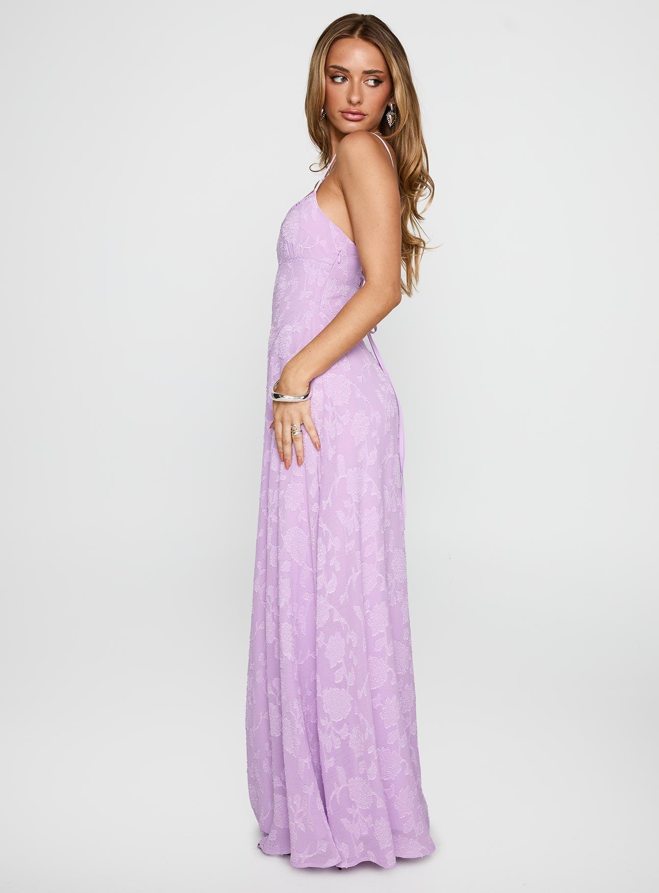 South Of France Maxi Dress Lilac Product Image