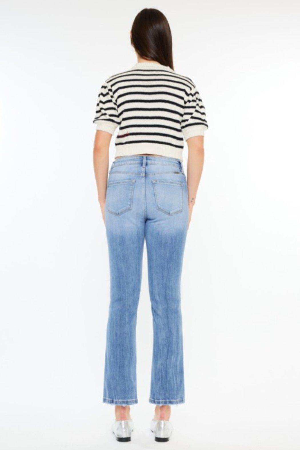 High Rise Slim Cropped Jeans Product Image