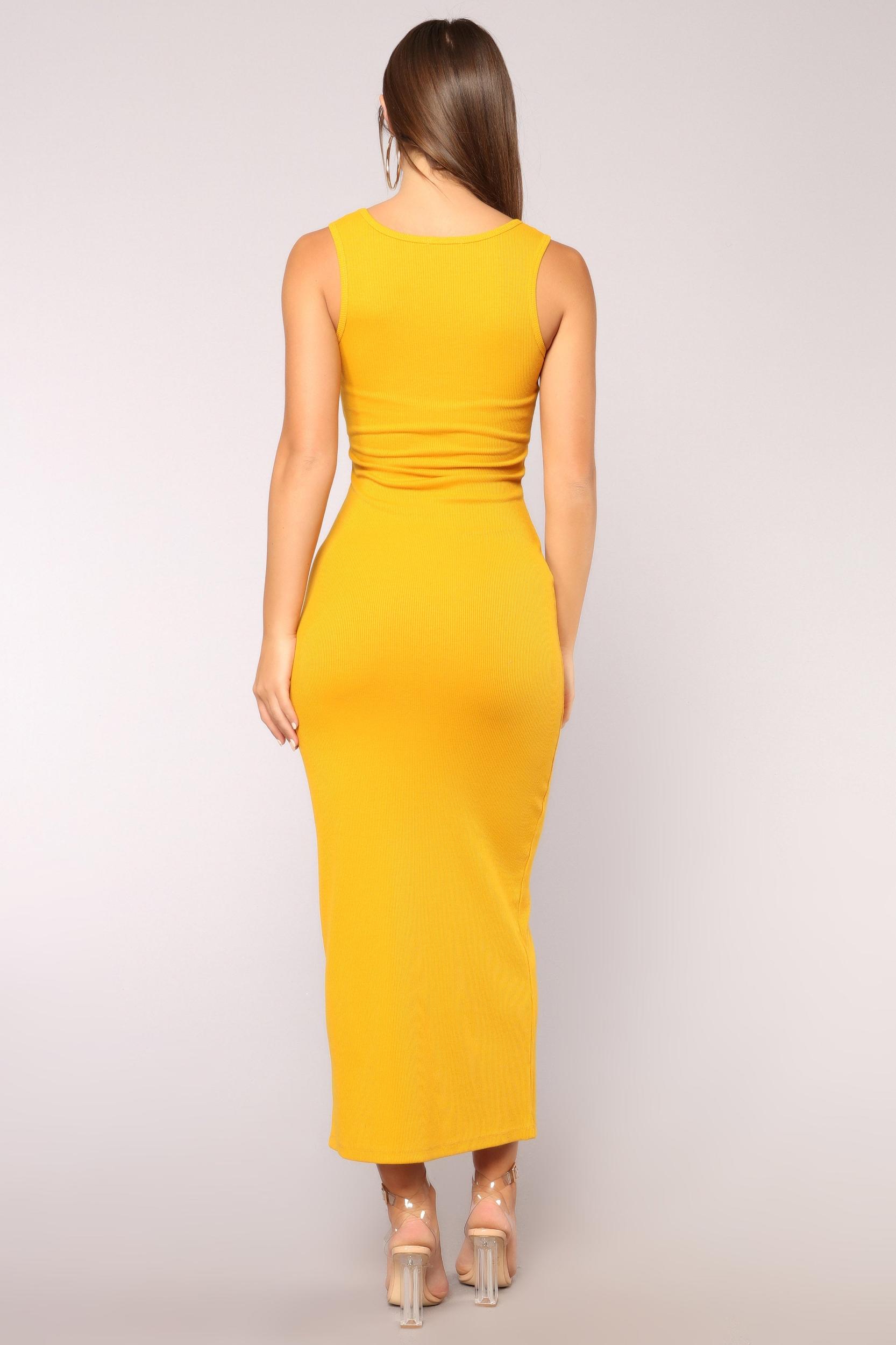 Mulberry Street Maxi Dress - Mustard Product Image