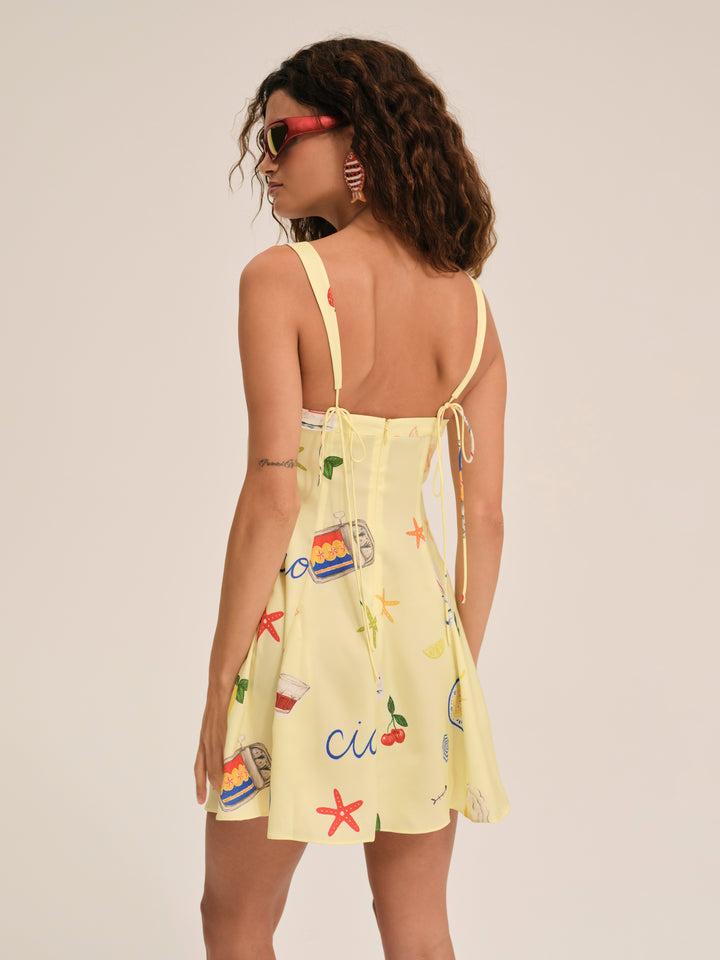 Ciao Mini Dress — Yellow Product Image
