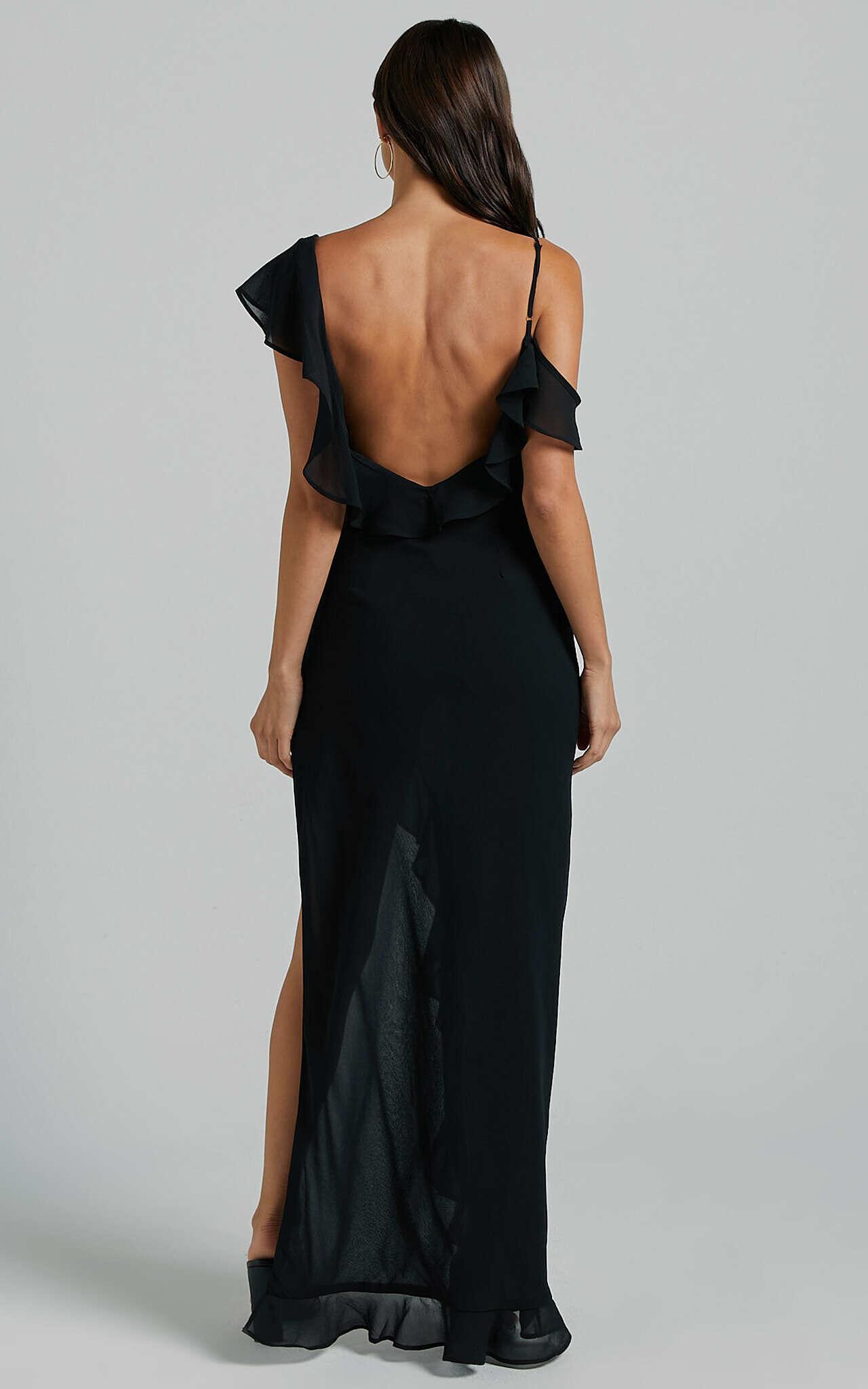 Runaway The Label - Vacanza Midi Dress in Black Product Image
