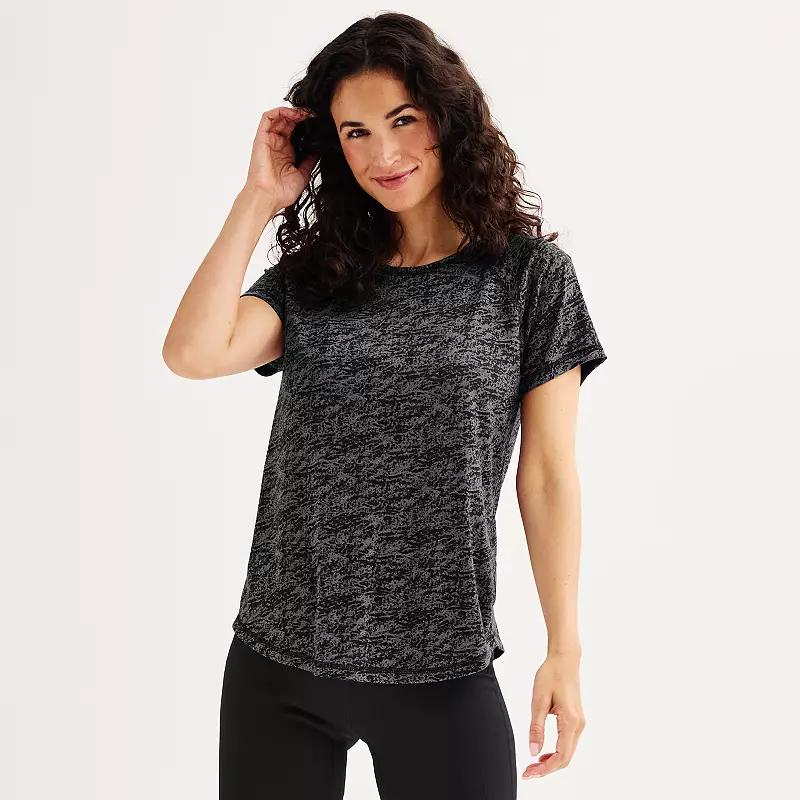 Petite Tek Gear® Essential Core Raglan Tee, Women's,  Product Image