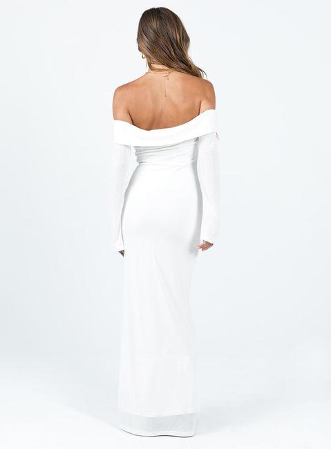 Maida Maxi Dress White Product Image