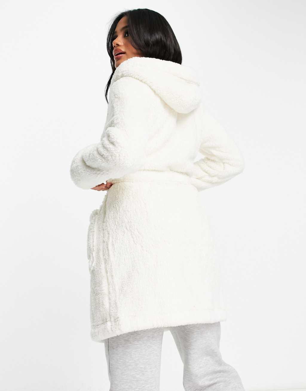 UGG Aarti cozy robe in gray zebra Product Image