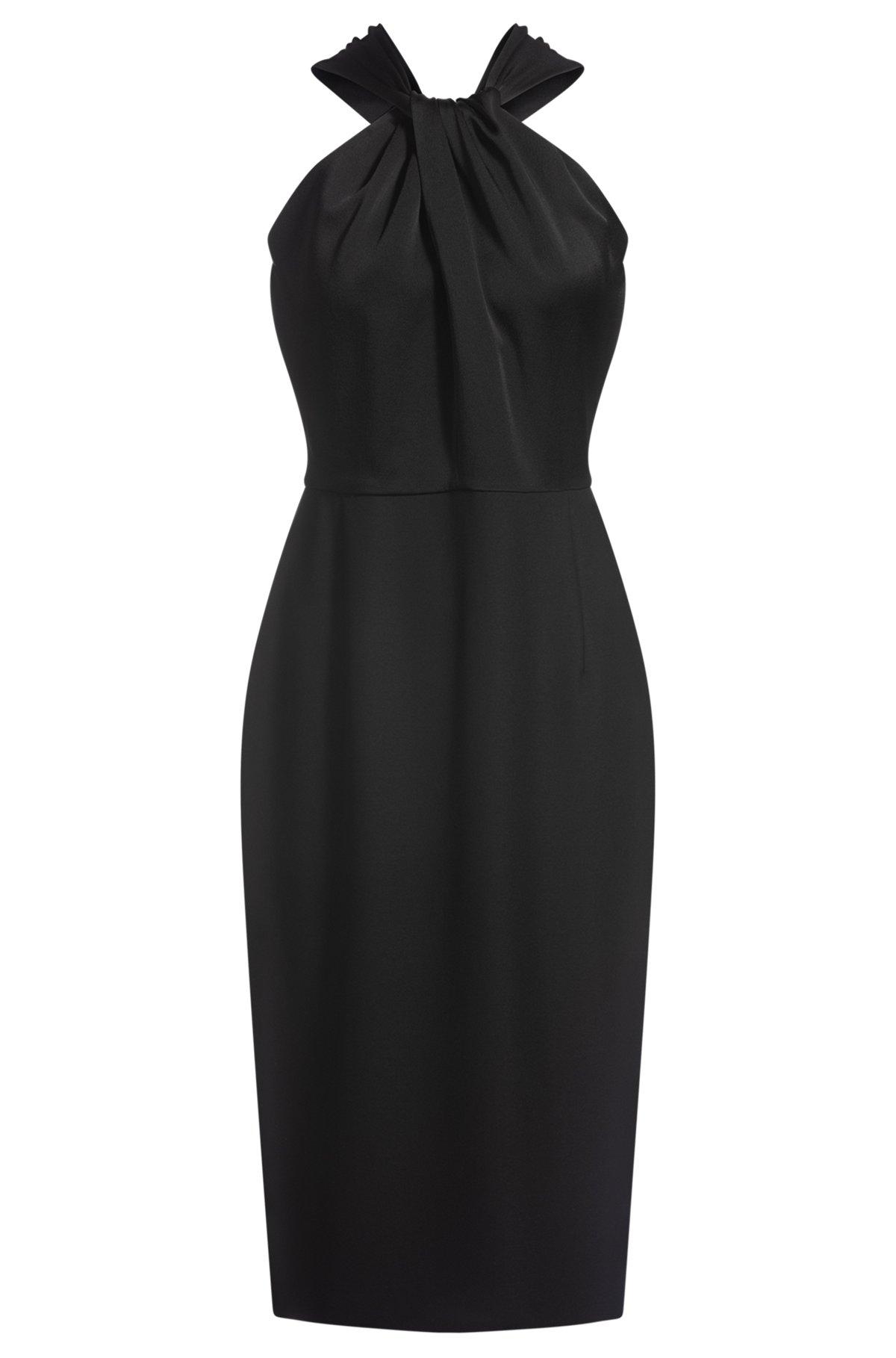 Twist-detail dress in stretch fabric Product Image