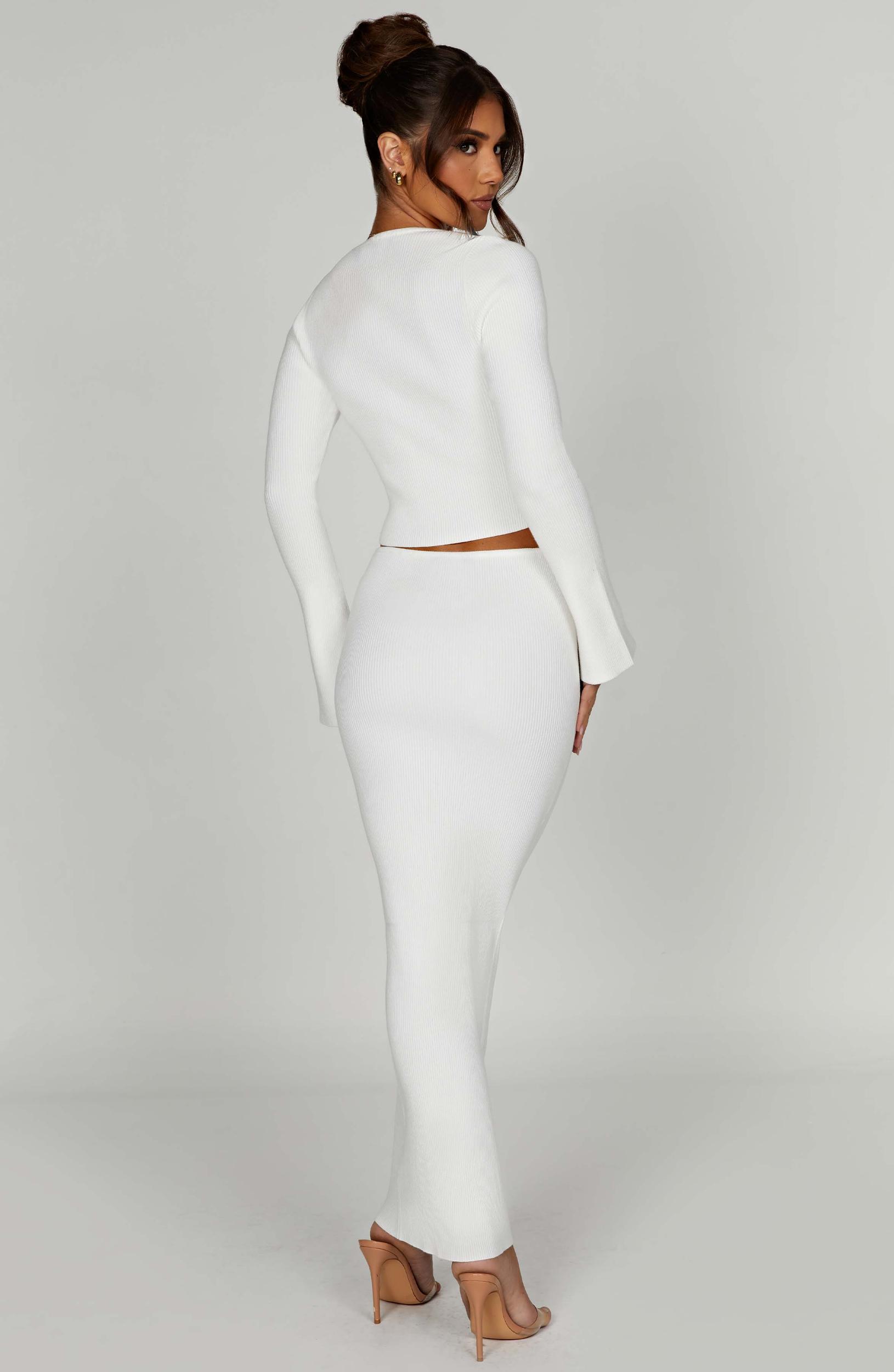 Elia Maxi Skirt - White Product Image