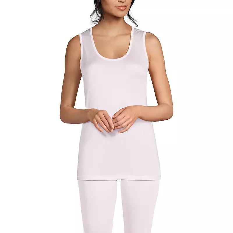 Women's Lands' End Silk Interlock Tank Undershirt,  Product Image