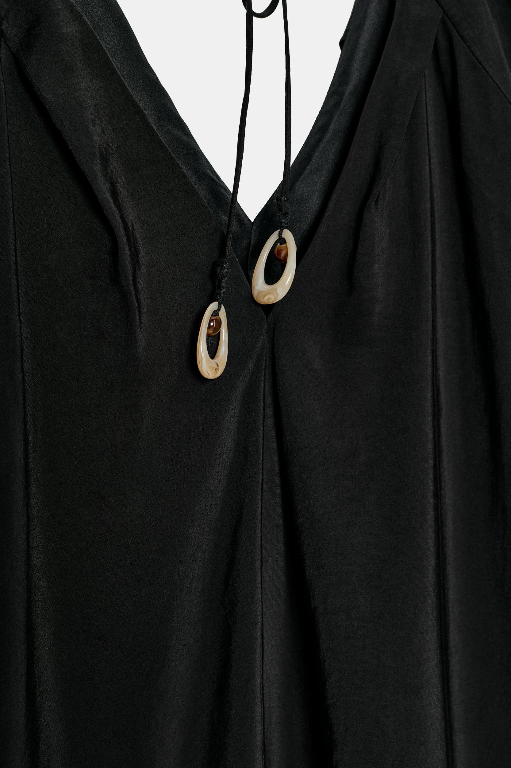 LONG PUFF SLEEVE DRESS Product Image
