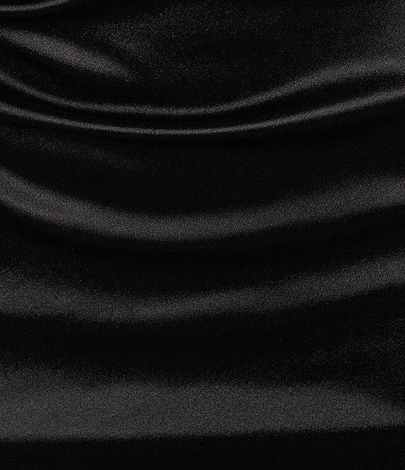 B. Darlin Satin Sleeveless V-Neck Midi Dress Product Image