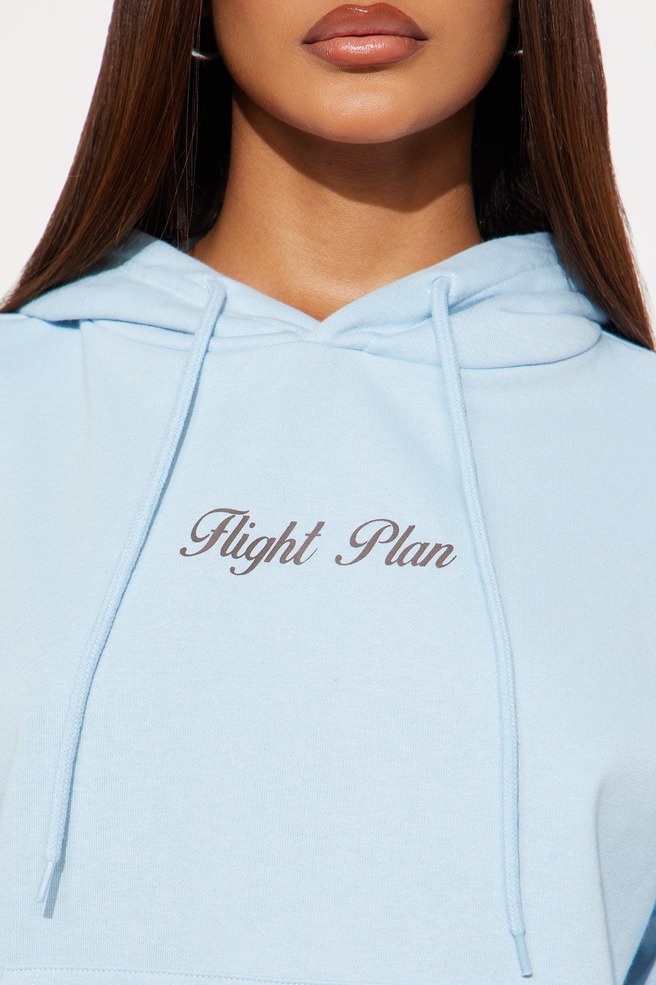 Flight Plan Sweatsuit Set - Light Blue Product Image