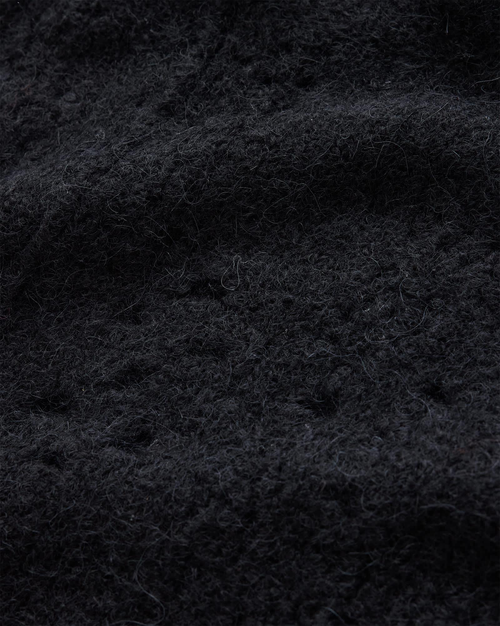 Hadwin Distressed Crew Neck Sweater Black | ALLSAINTS US Product Image