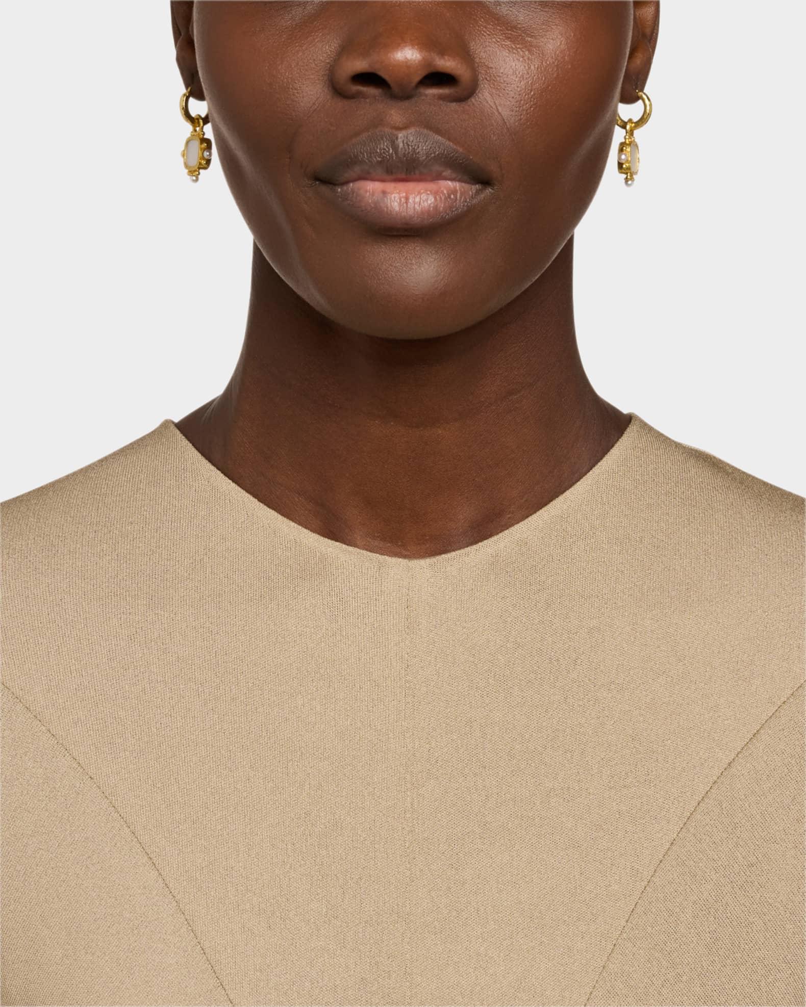 19k Venetian Glass and Pearl Earring Pendants Product Image