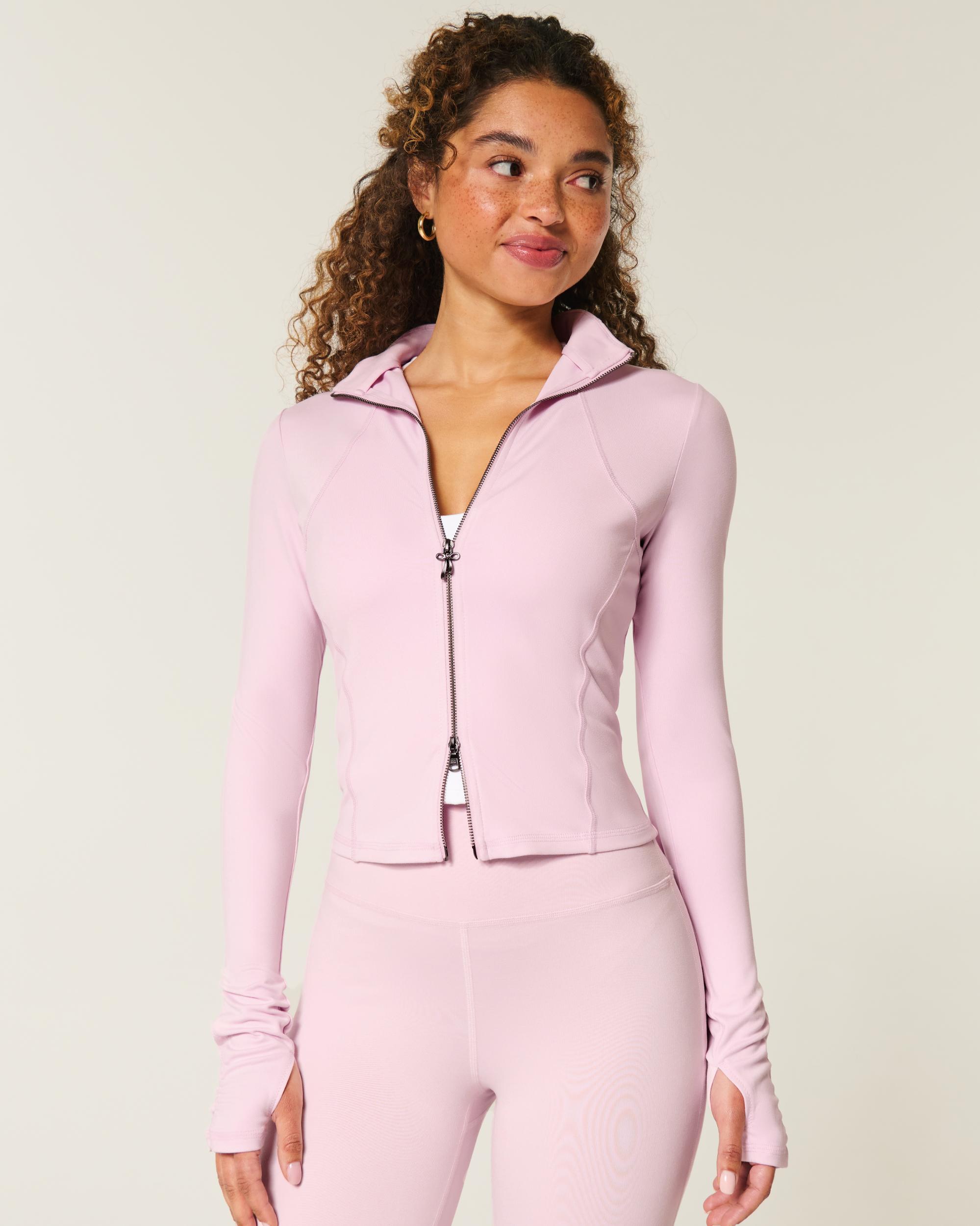 Gilly Hicks Active Recharge Bow Double Zip Jacket Product Image
