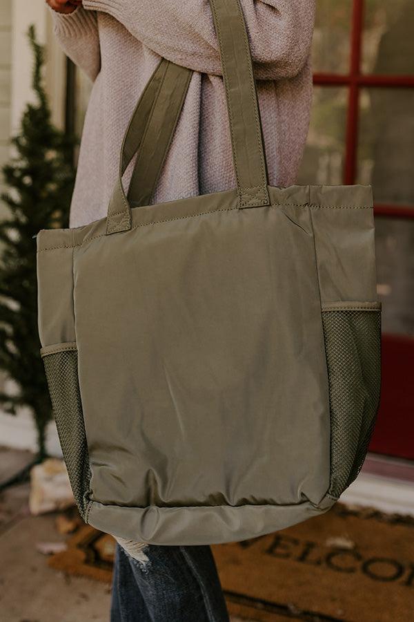 Tomorrow Is A New Day Tote In Sage Product Image