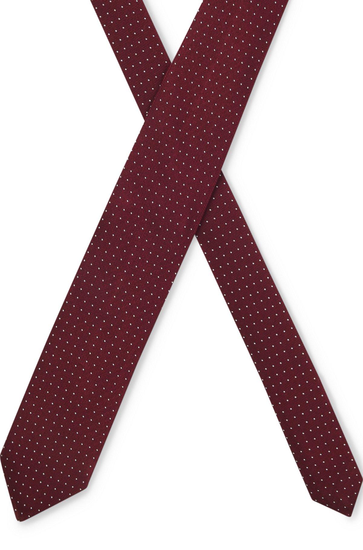 Jacquard-dot tie in a silk blend Product Image