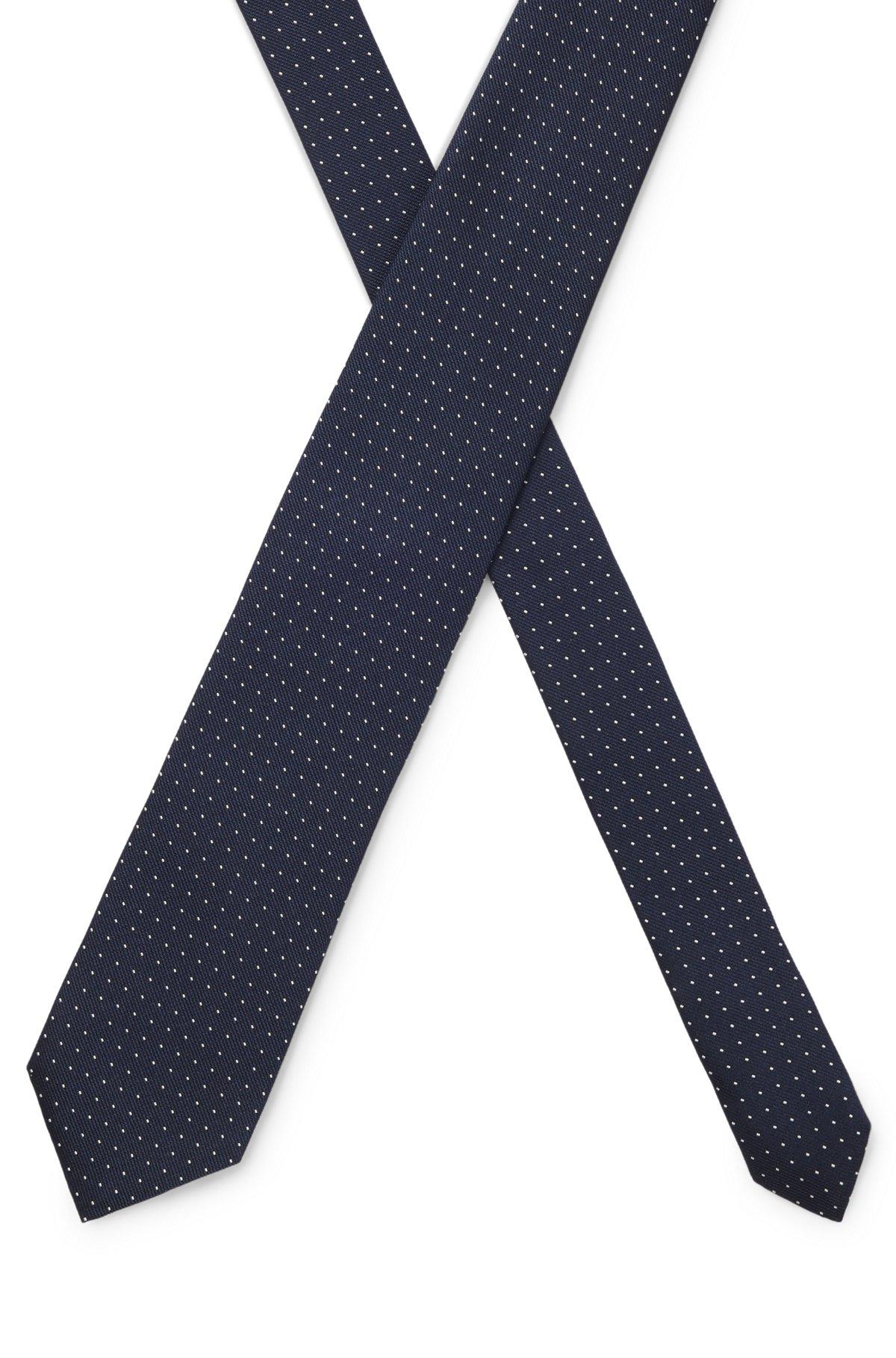 Jacquard-dot tie in a silk blend Product Image