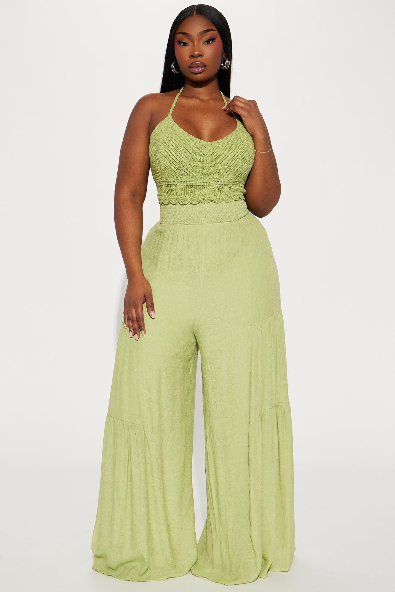 Malta Vacay Jumpsuit - Green Product Image