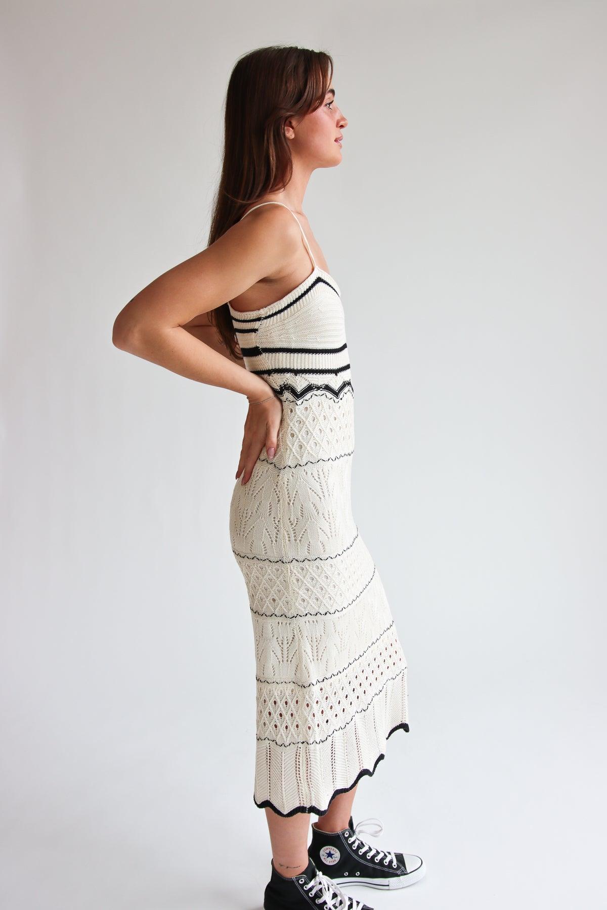 Open Knit Midi Dress Product Image