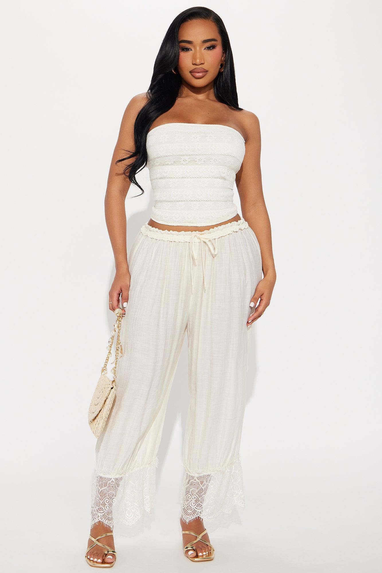 Sweet Embrace Lace Tube Top - Ivory Product Image