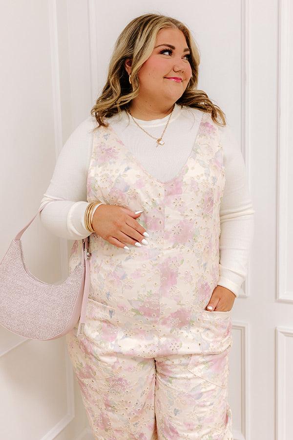 Feeling Dreamy Eyelet Jumpsuit Curves Product Image